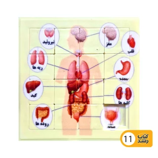 بازی جدول هوش تصاویر انیمیشنی (پازل کشویی)