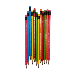 مداد سیاه سه گوش پاک کن دار SM